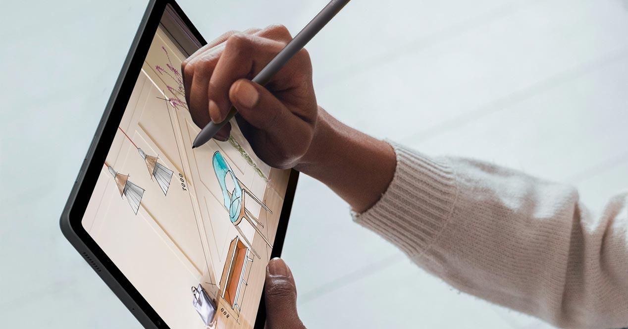 S Pen con el tablet Samsung Galaxy Tab S6 Lite
