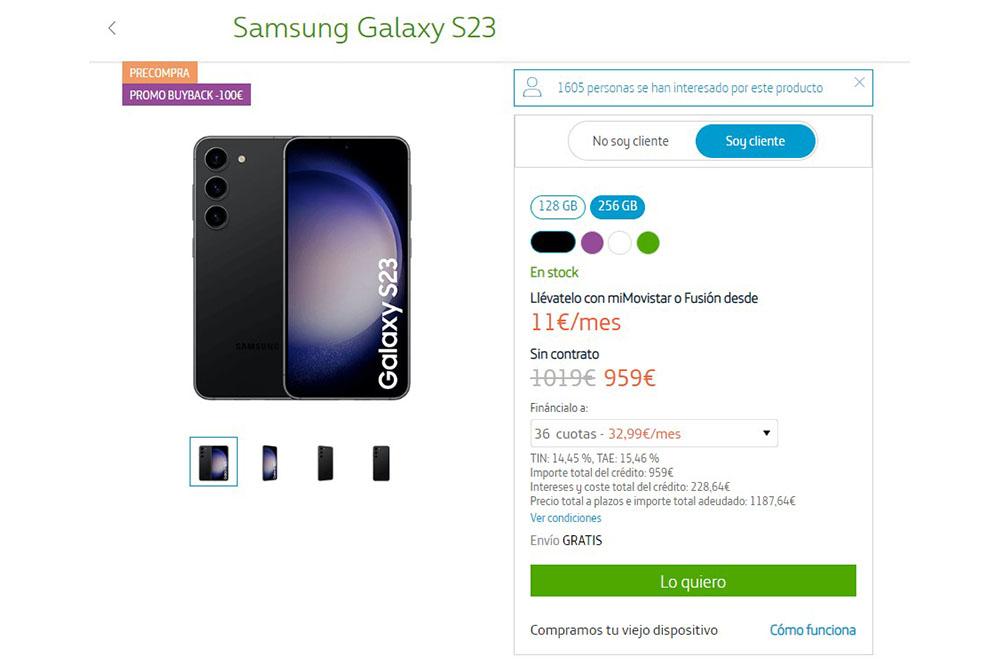 Samsung Galaxy s23 movistar