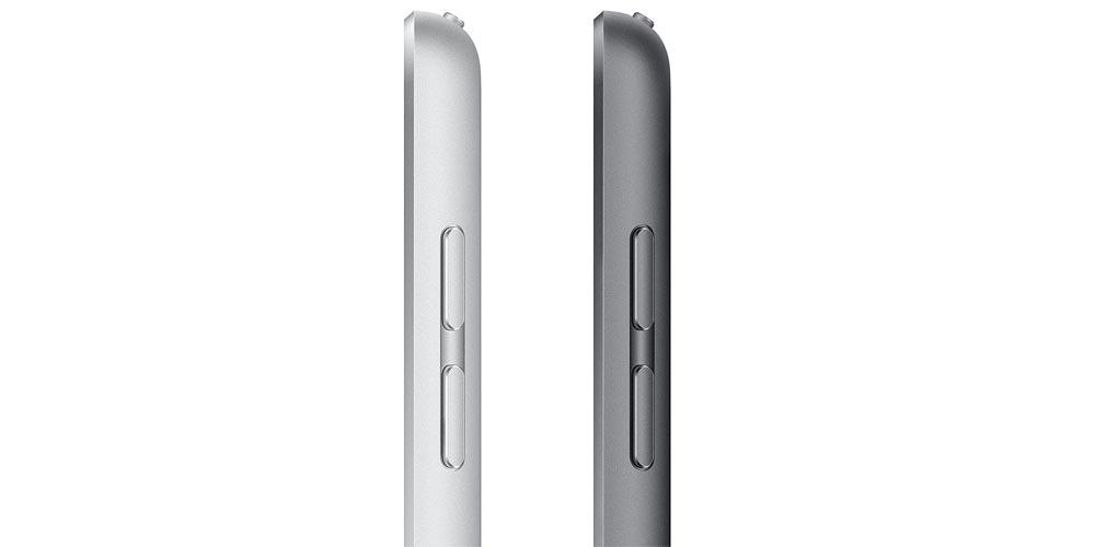 Botones laterales de un iPad de Apple