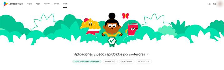 Aplicaciones para niños en Google Play