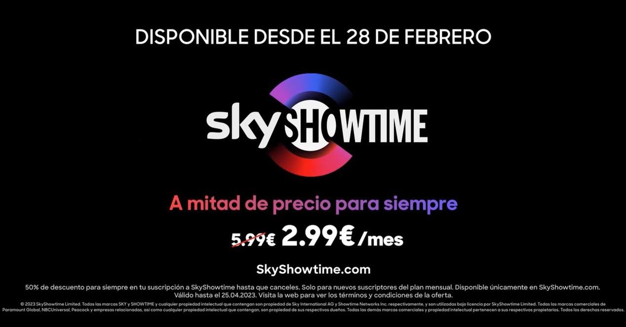 skyshowtime promoción