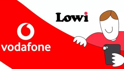 Comparativa gráfica con los logos de Lowi y Vodafone