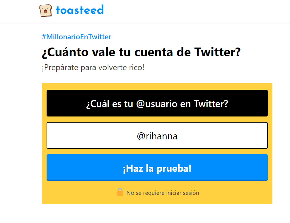 cuanto vale cuenta twitter