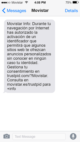 SMS Movistar