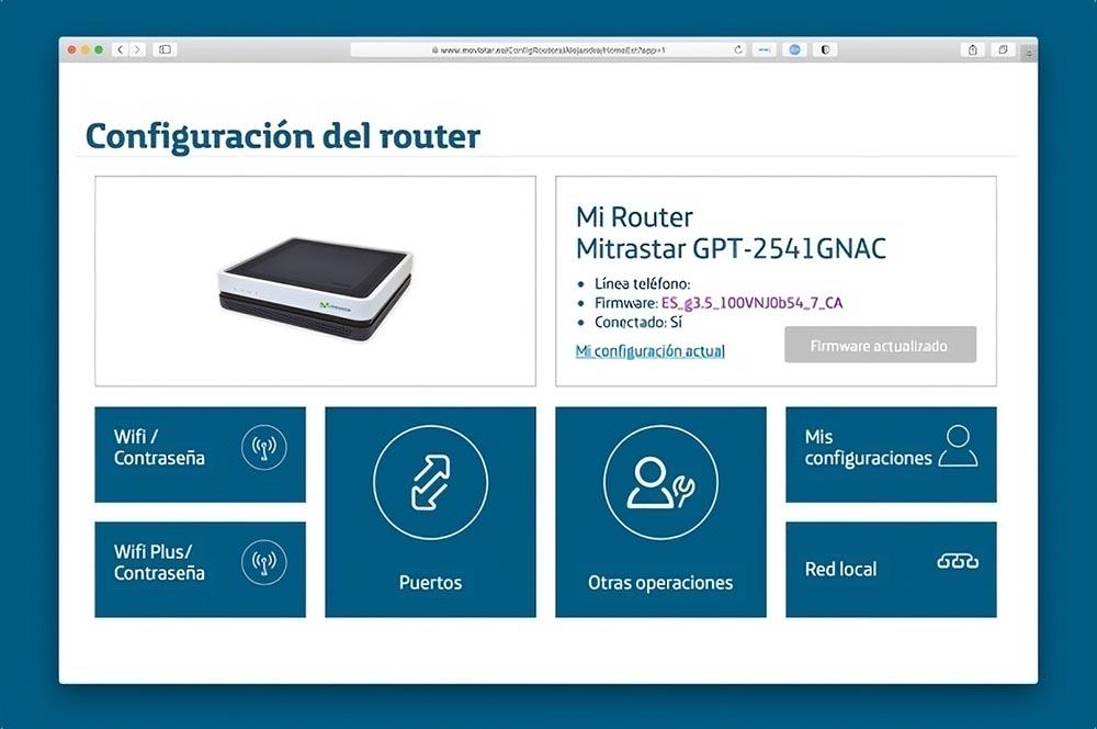 actualizar router Movistar y O2