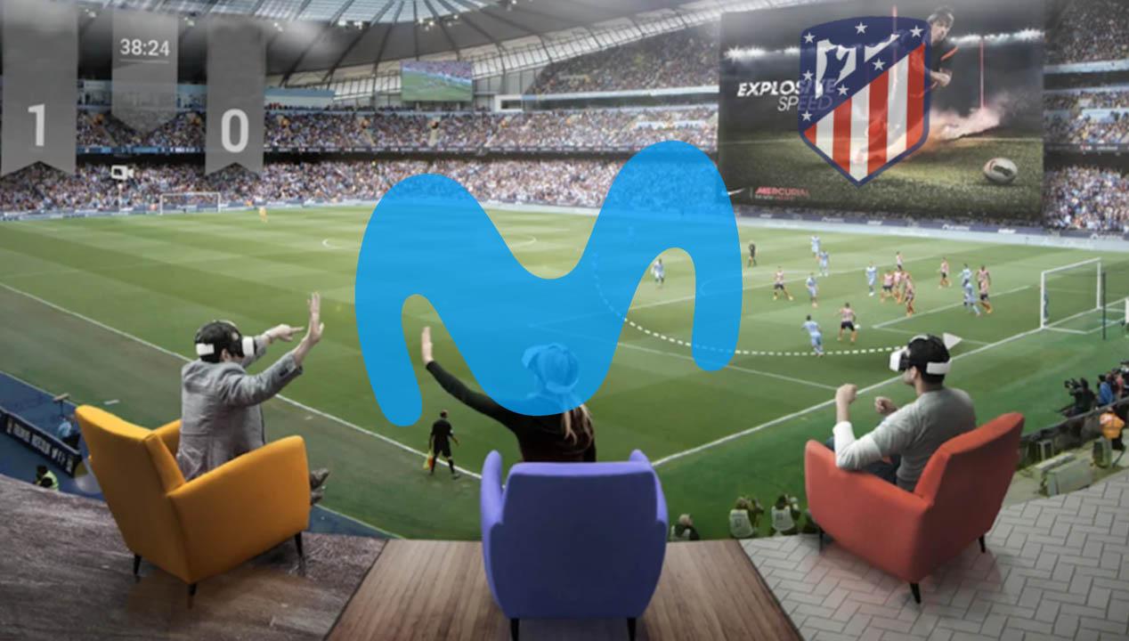 movistar y atlético de Madrid realidad virtual con 5G