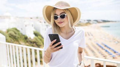 5G Vodafone en la playa