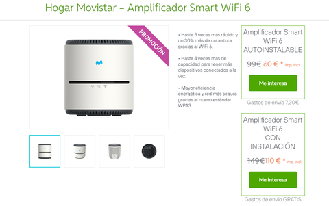 El nuevo amplificador WiFi de Movistar aumenta por cinco la velocidad de  conexión