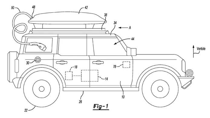 Patente de un extensor de autonomía de Ford