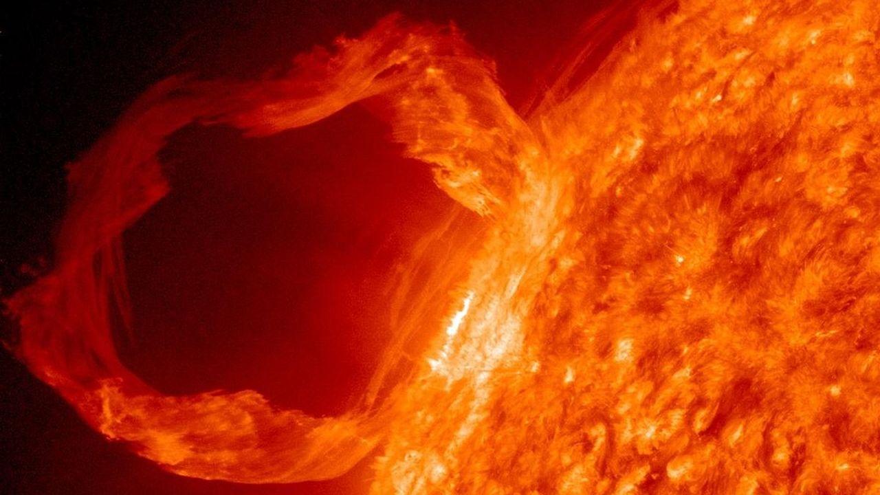Una erupción solar en el Sol