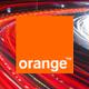 Logo Orange sobre fondo de velocidad