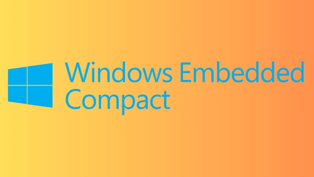 Logo con fondo amarillo de Windows Embedded Compact