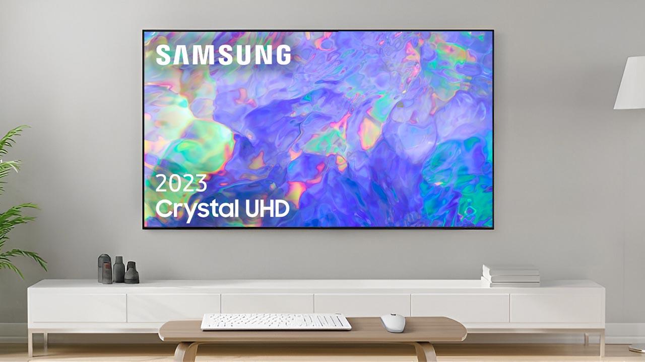 Modelo de Smart TV Samsung TU55CU8505K