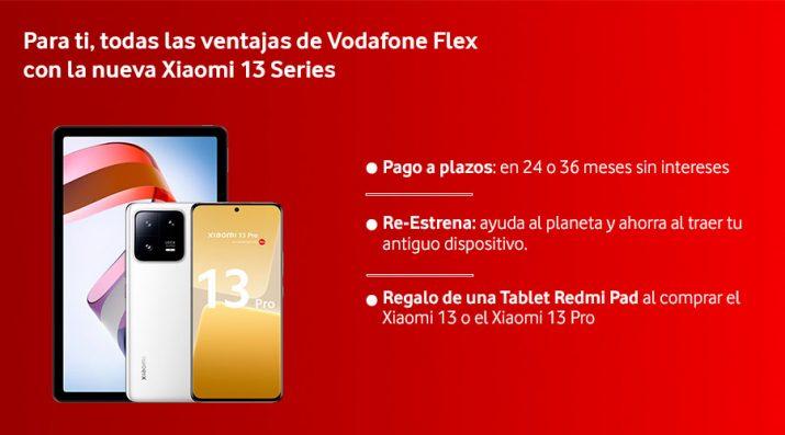 Ventajas Vodafone Flex Xiaomi 13