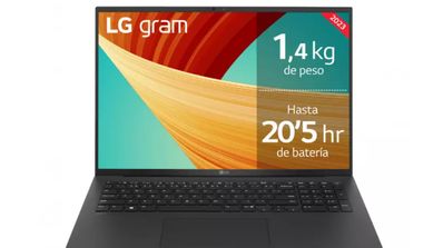 ordenador lg gram portátil mostrando sus características
