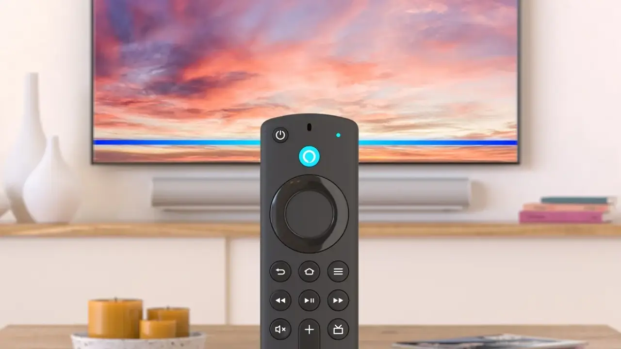 Amazon Fire Stick TV mando y televisión anuncios