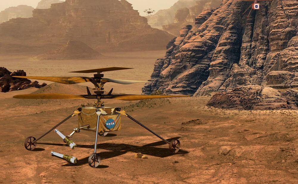 El helicóptero de la NASA en Marte