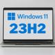 Ordenador con Windows 11 23H2 en pantalla
