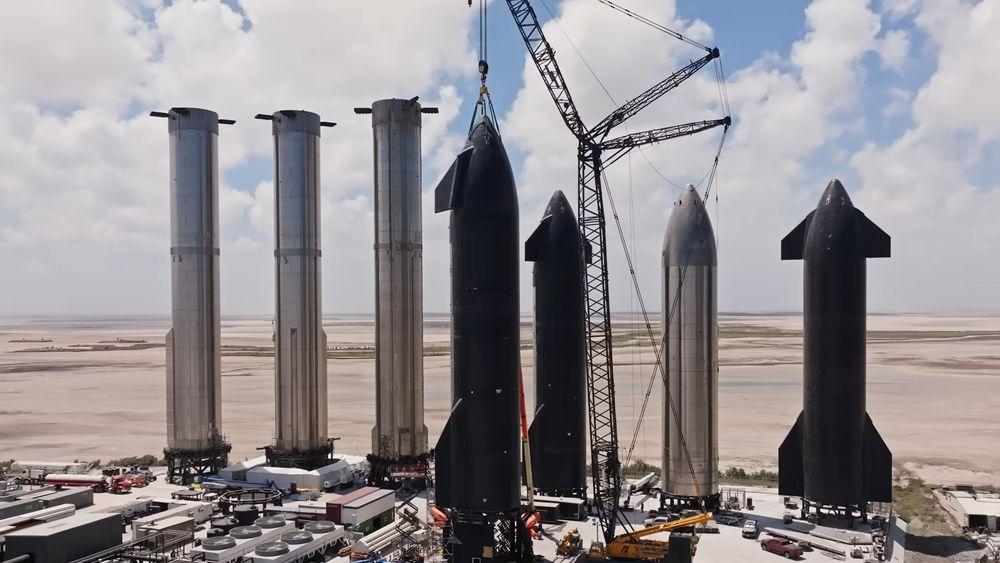 Preparando los cohetes de SpaceX