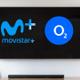 TV con los logos de Movistar+ y O2