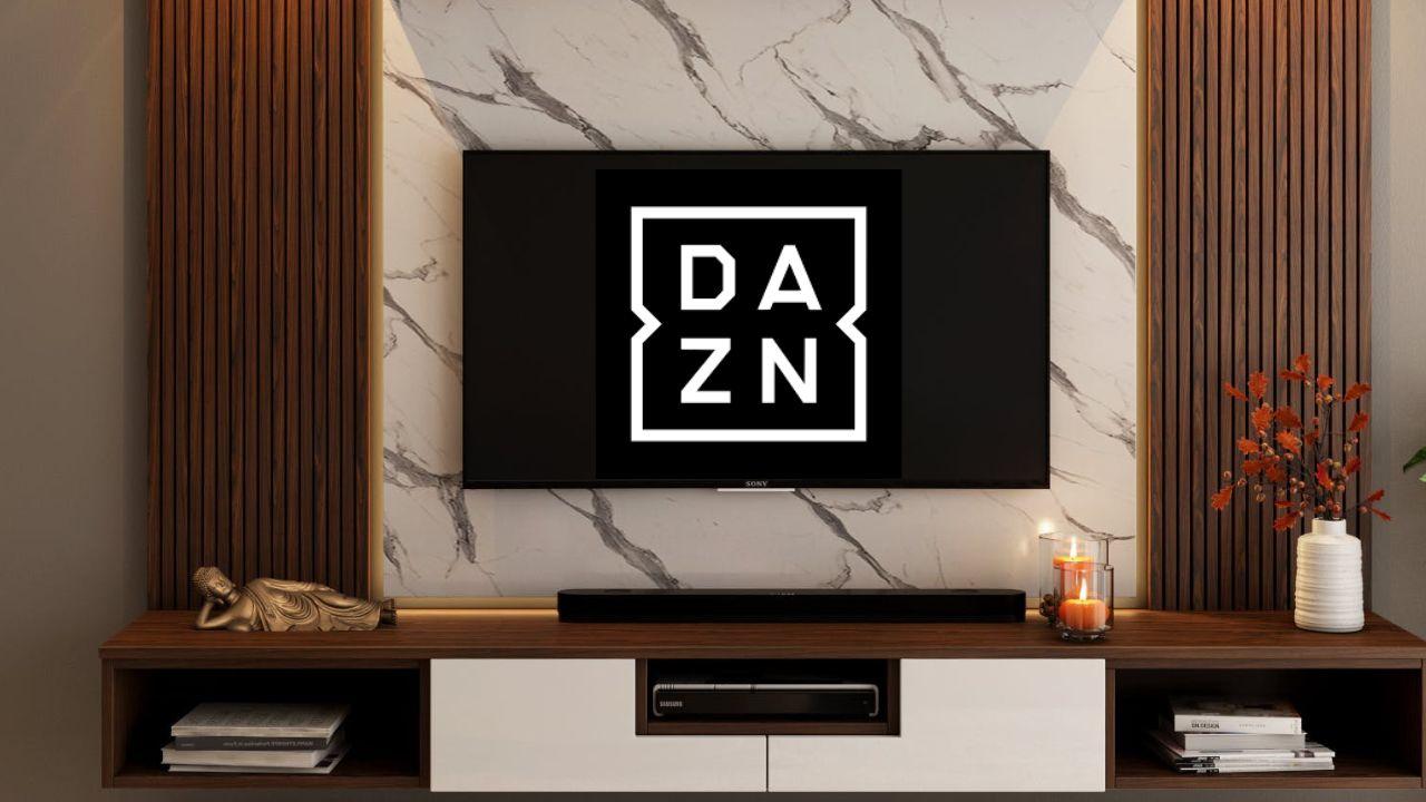 Logo de DAZN en una Smart TV