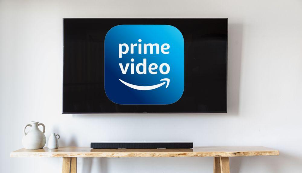 Televisión con el logo de Prime Video