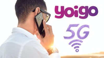 Respondiendo una llamada con 5G de Yoigo