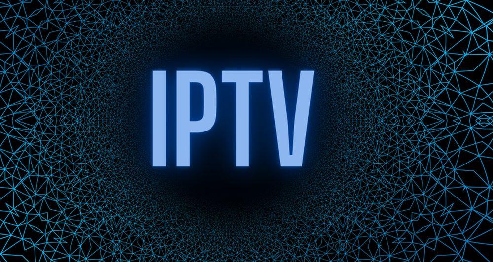 Letras de IPTV dentro de una red de conexiones