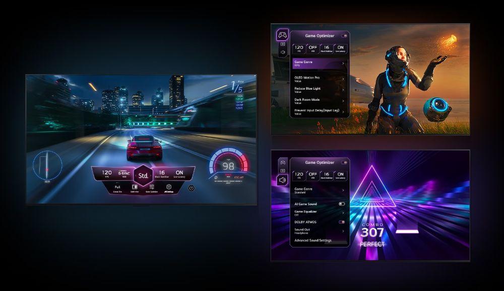 Opciones de gaming en la Smart TV LG OLED77B36LA