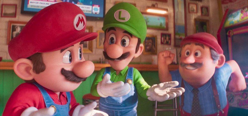 Escena de la película de animación de Super Mario Bros.