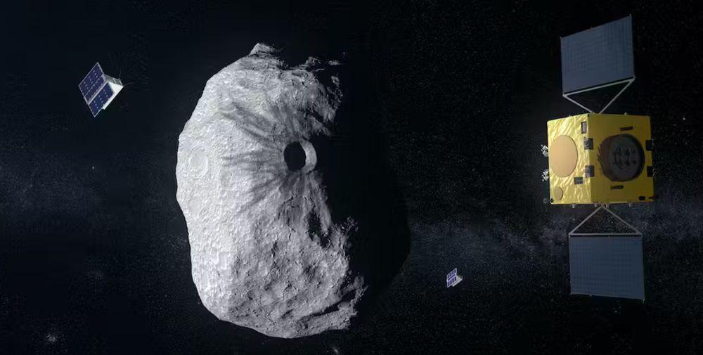 Misión Hera para analizar un asteroide impactado