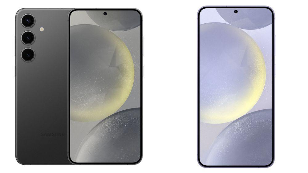 Dos de los colores de la generación Samsung Galaxy S24