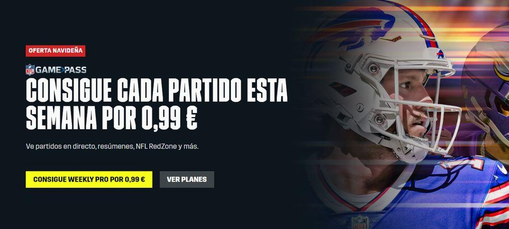 Promoción semanal de DAZN NFL Game Pass por 0,99 euros