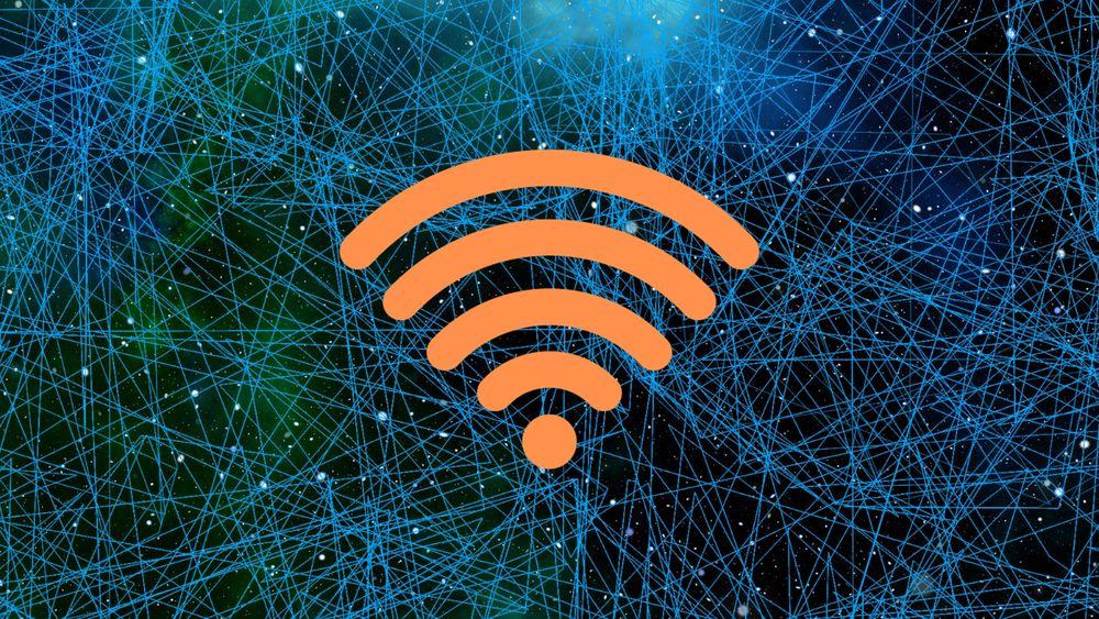 Una red de conexiones inalámbricas con el símbolo de WiFi