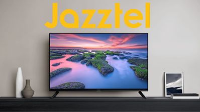 Foto de la Smart TV Xiaomi A2 32 con el logo de Jazztel en promoción