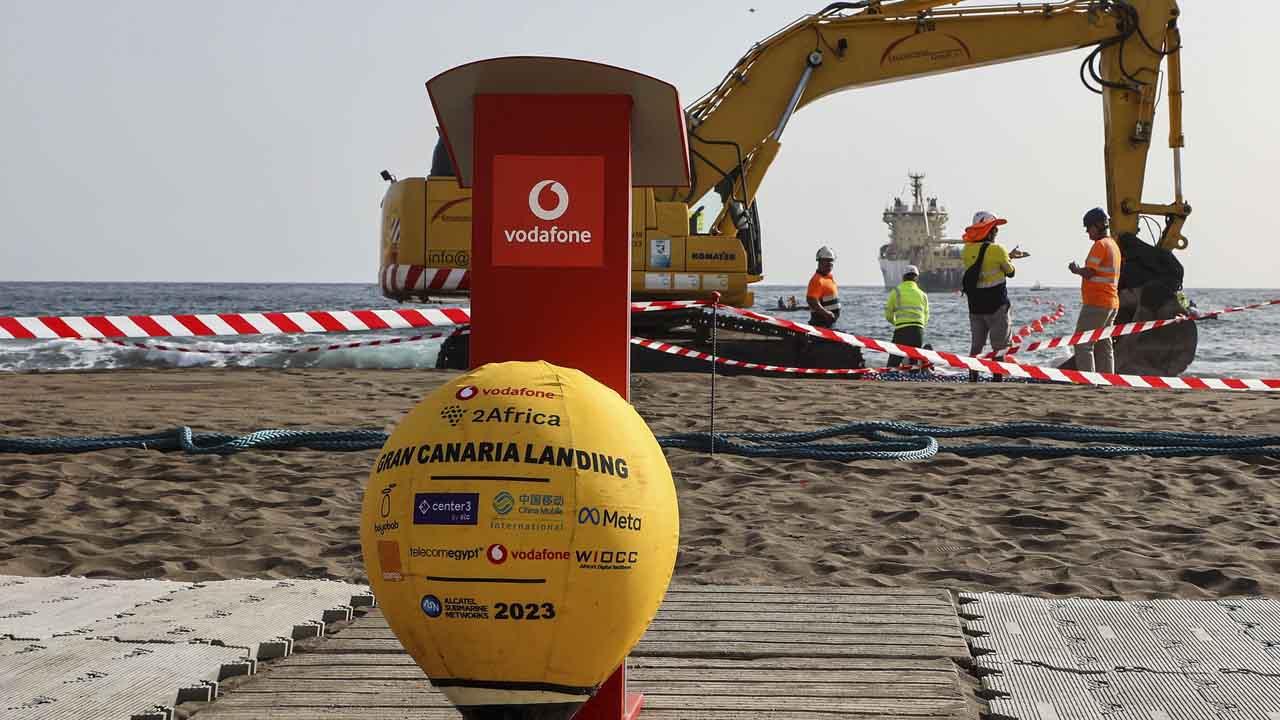 Vodafone Cable submarino 2Africa en Canarias