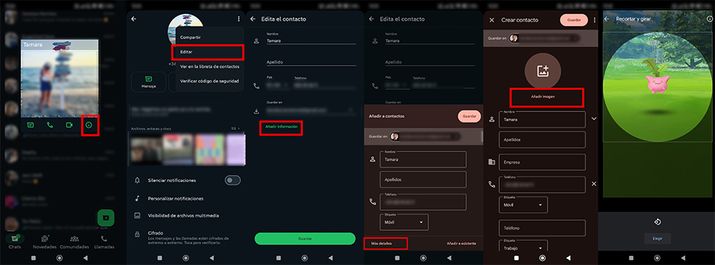 Cambiar imagen de perfil de un contacto de WhatsApp