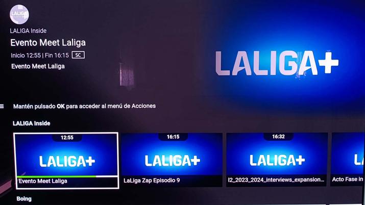 Programación LaLiga Inside Canal 123 de Tivify