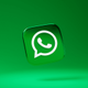 imagen de whatsapp sobre fondo verde