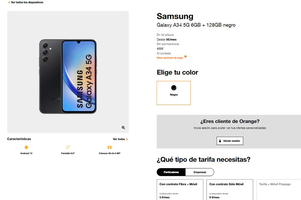Samsung Galaxy A34 5G, análisis. Review con características precio y  especificaciones