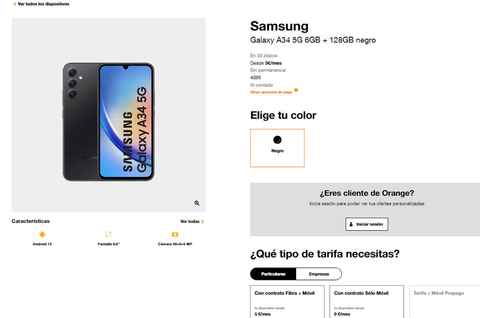 Análisis del Samsung Galaxy A34 5G: ficha técnica y precio