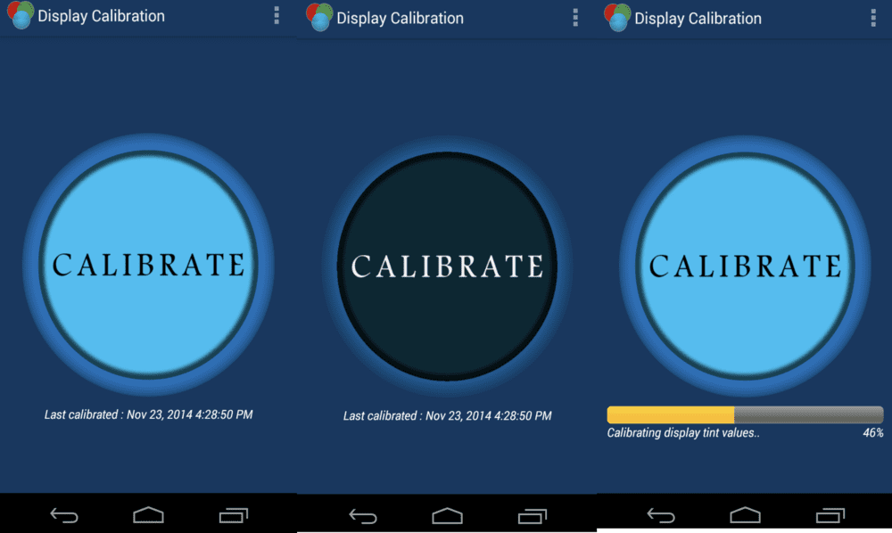 imagen de la app calibracion de pantalla