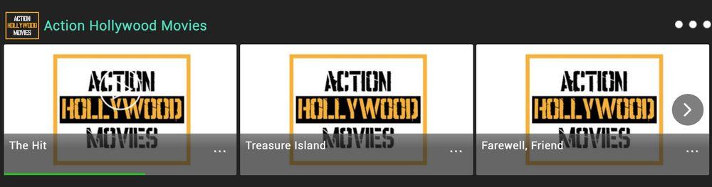 Programación del canal Action Hollywoood Movies de Tivify