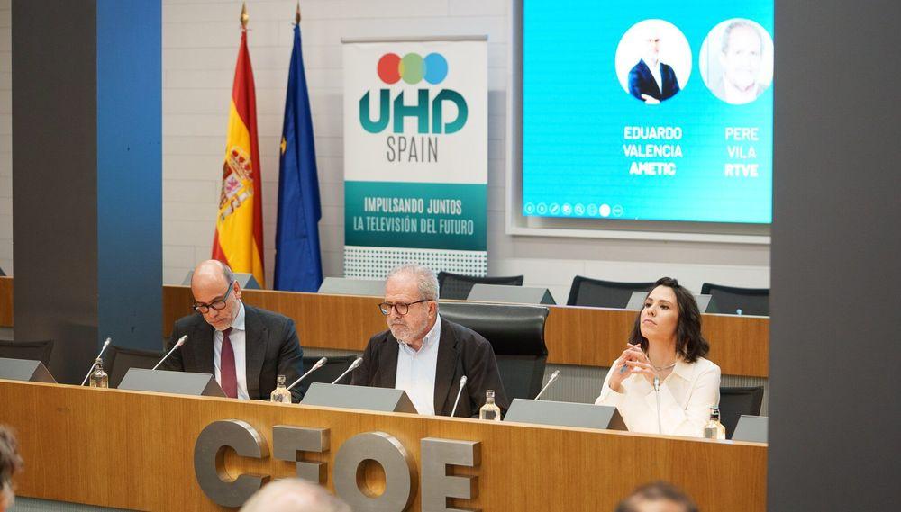 Foto de la rueda de prensa celebrada para presentar resultados de UHD Spain