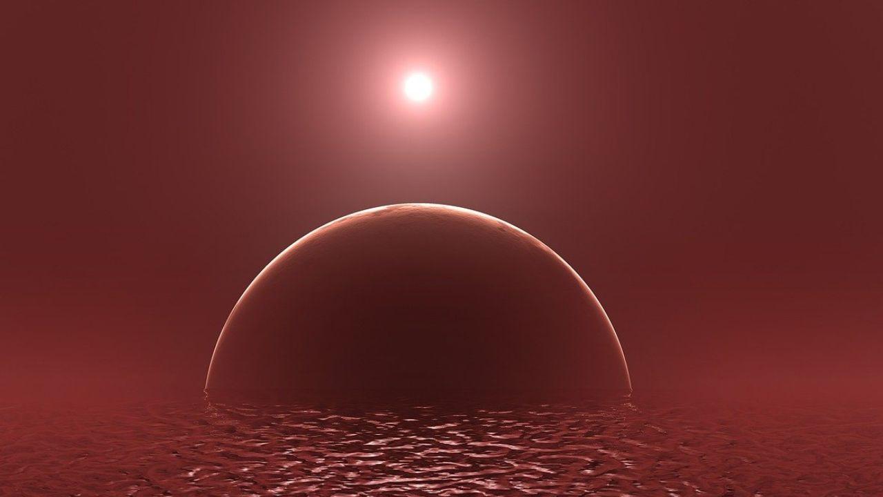 Un misterioso exoplaneta con océano y sol