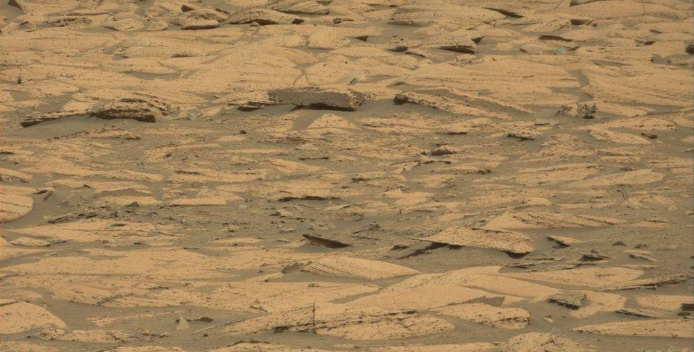 Una fotografía captada por el rover Curiosity en Marte