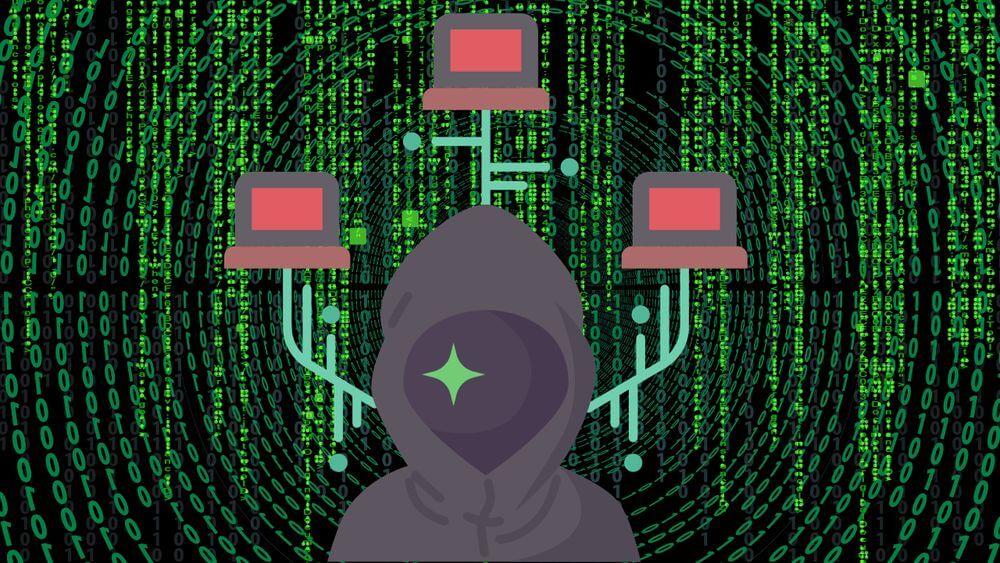 Hacker preparando ataque a red de ordenadores