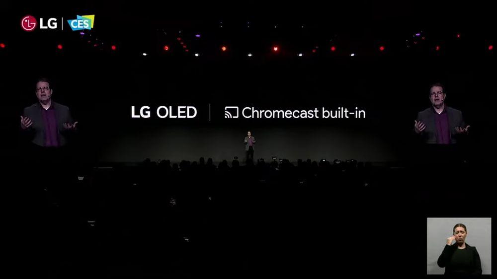 LG OLED con Chromecast integrado en el CES 2024