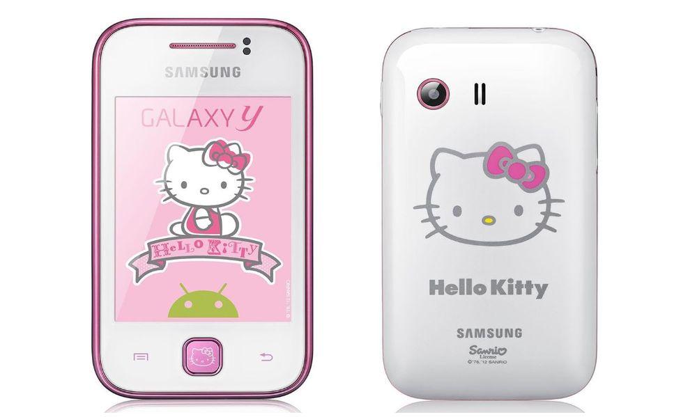 Móvil de Samsung en una edición de Hello Kitty