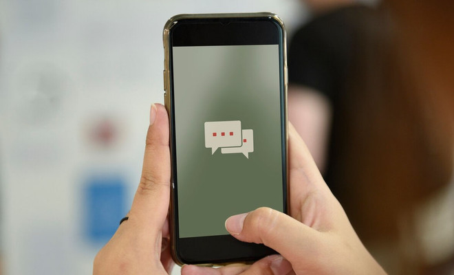 mensaje corto de texto SMS